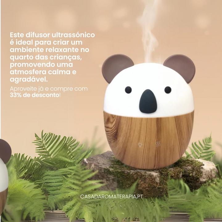 Difusor Ultrassónico para Óleos Essenciais | Infantil Panda Woofie