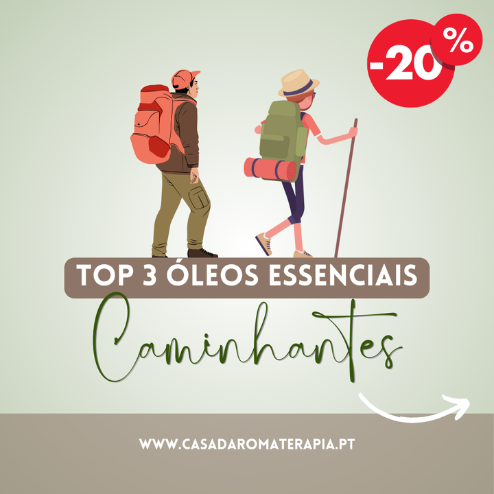 Top 3 Óleos Essenciais: Caminhantes -20%