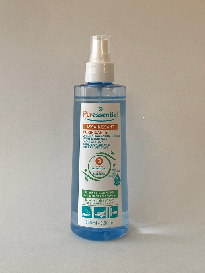 Loção Purificante em Spray Antibacteriana para Mãos e Superfícies 250ml