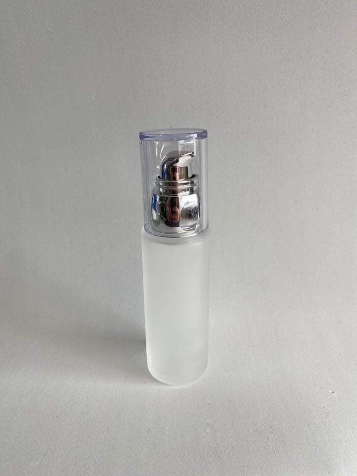 50ml Frosted Glass Bottle with Dosing Pump