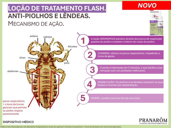 Loção Anti-Piolhos e Lêndeas FLASH