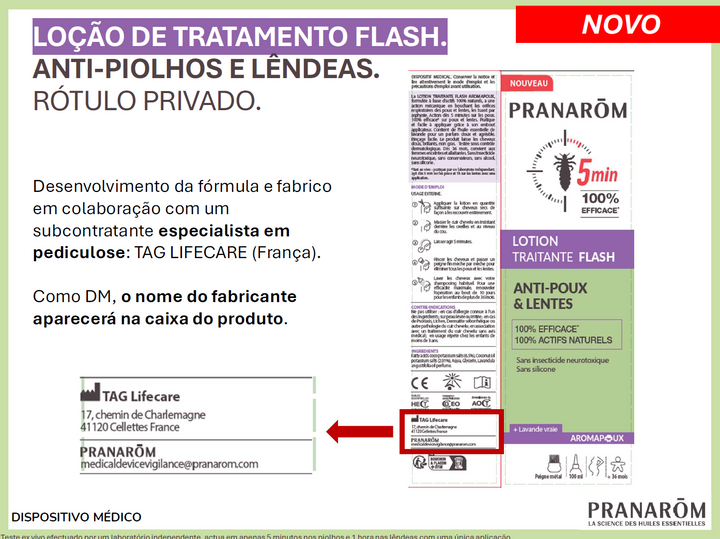 Loção Anti-Piolhos e Lêndeas FLASH