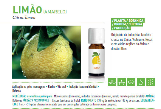 Óleo Essencial de Limão 10ml bio | Citrus limon