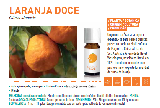 Óleo Essencial de Laranja Doce 10ml bio | Citrus sinensis