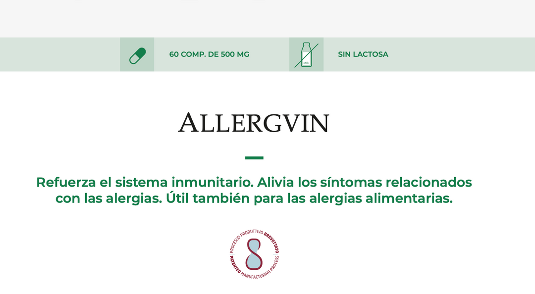 Suplemento Natural - Alergias e Imunidade | ALLERGVIN 60cps *** (Validade 05/25)