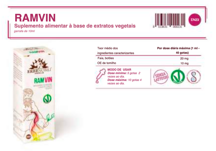 Suplemento Natural - Colesterol | RAMVIN 10ML ***