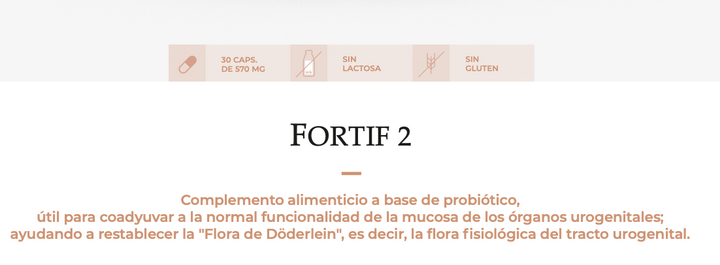 Suplemento Natural - Infecções Urogenitais | FORTIF2 30CPS *** (Validade 06/25)