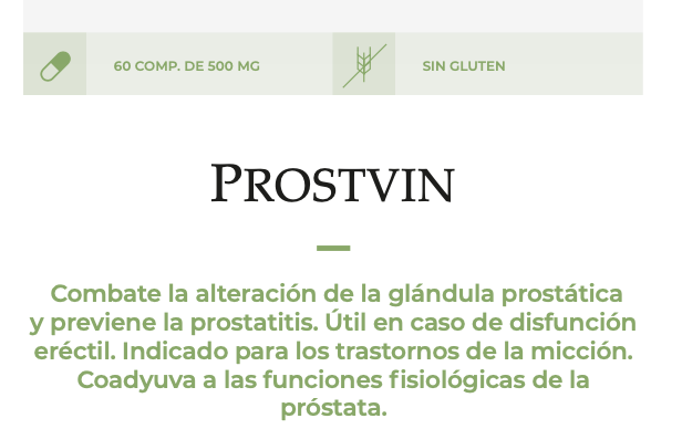 Suplemento Natural - Próstata | PROSTVIN 60CPR