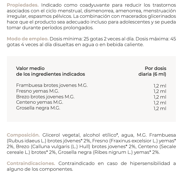 Suplemento natural -  Ciclo menstrual | Dismenovin 50ml ***