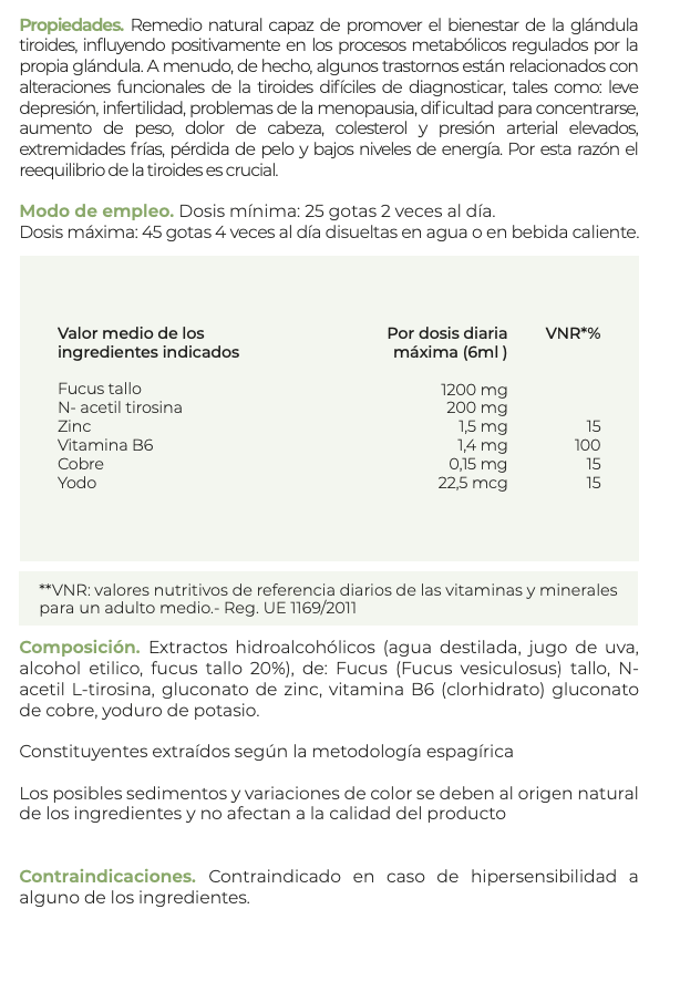 Suplemento Natural - Tiroide | TIROVIN 50ML