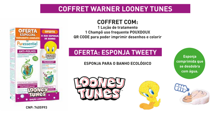 Anti-Piolhos Coffret Warner (Loção + Champô PouxDoux) 150ml + 200ml