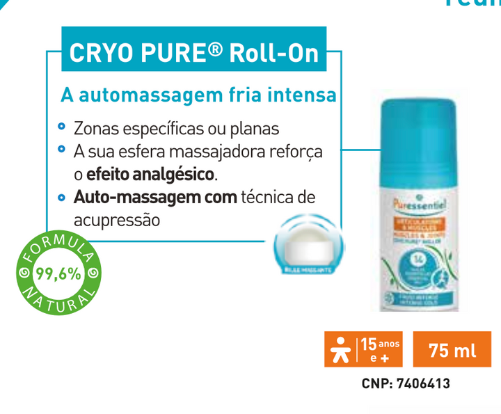 Articulações & Músculos Cryo Pure Roll-On 75ml