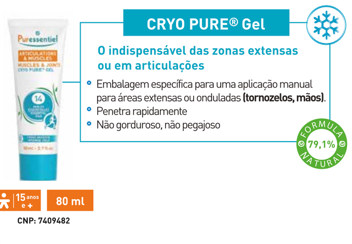 Articulações & Músculos Cryo Pure Gel 80ml