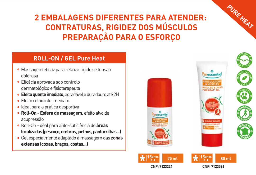 Articulações & Músculos PureHeat Roll-On 75ml