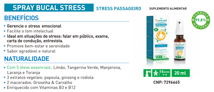 Spray Bucal Stress – 20ml (Validade 07/25)