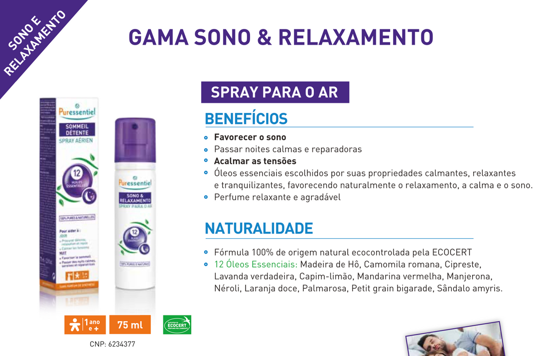 Sono & Relaxamento Spray para o Ar – 75ml