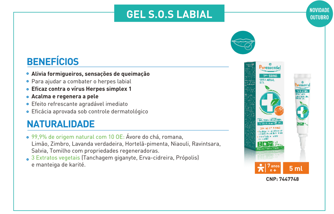 Gel S.O.S. Labial 5ml (herpes labial)