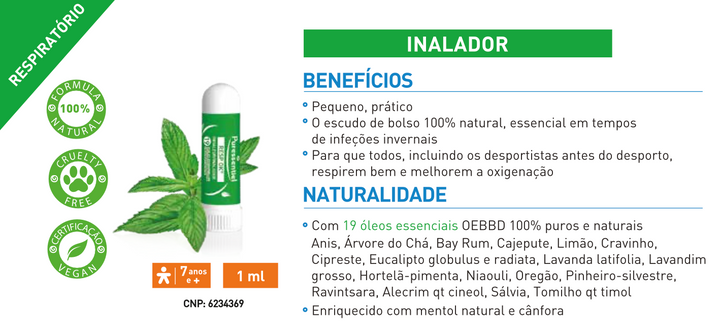 Inalador Respiratório 1ml