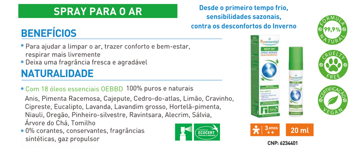 Spray para o Ar Respiratório 20ml