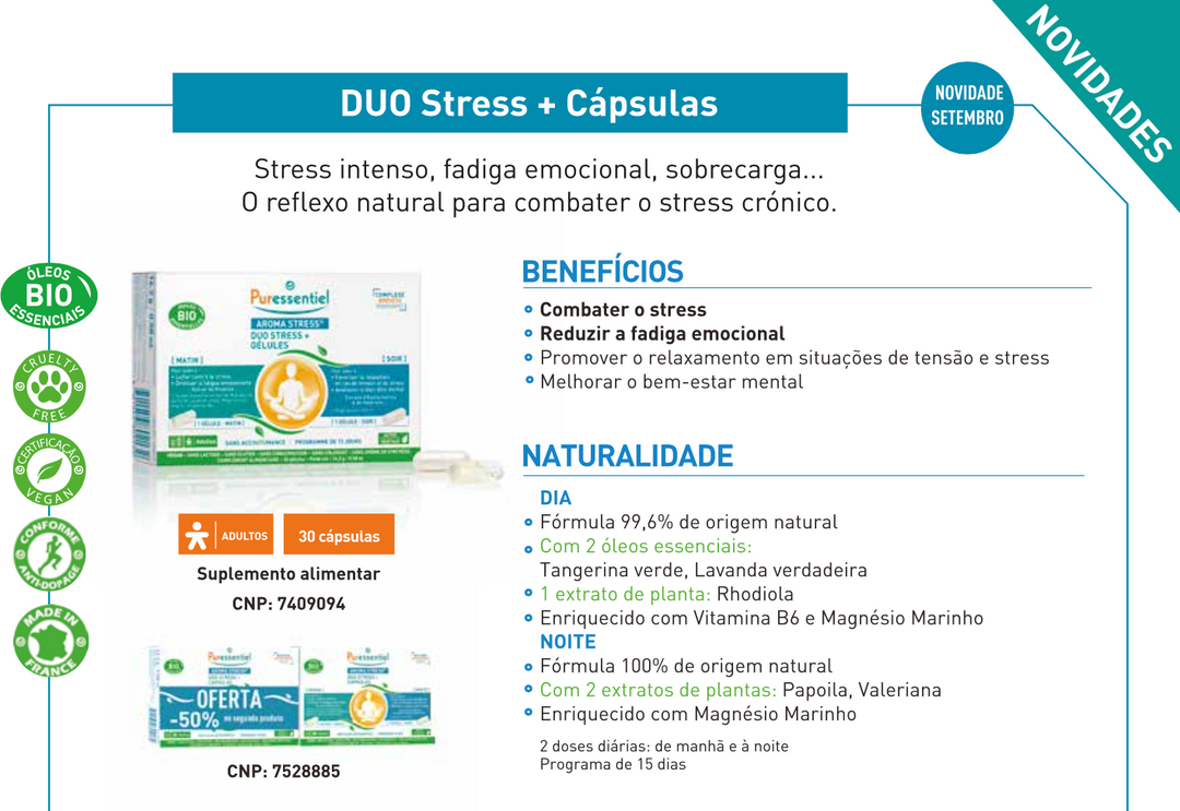 Cápsulas Duo Stress (dia+noite)