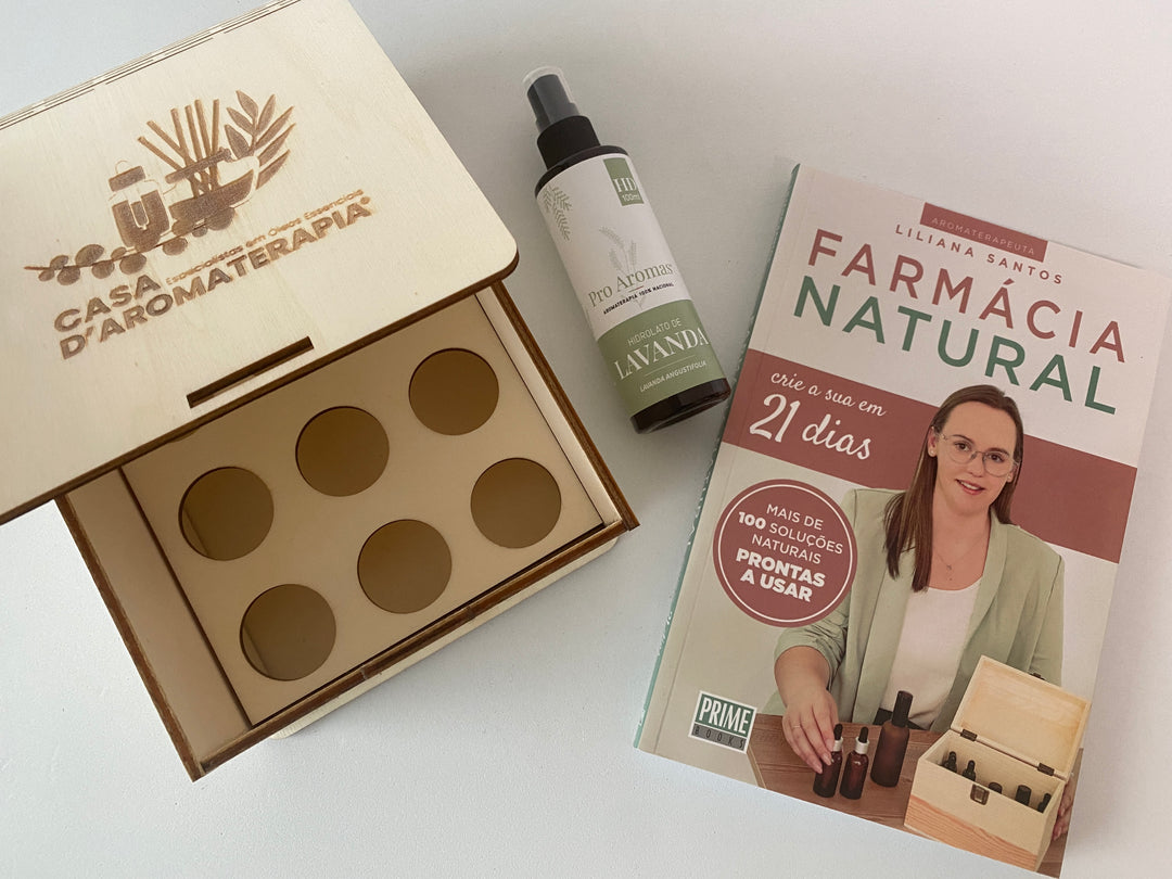 Kit BOX SOS (Livro + Hidrolato + Caixa madeira) -20%