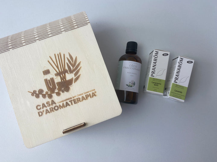 Kit Bem-Estar & Relaxamento  (3 óleos + caixa madeira) -20%