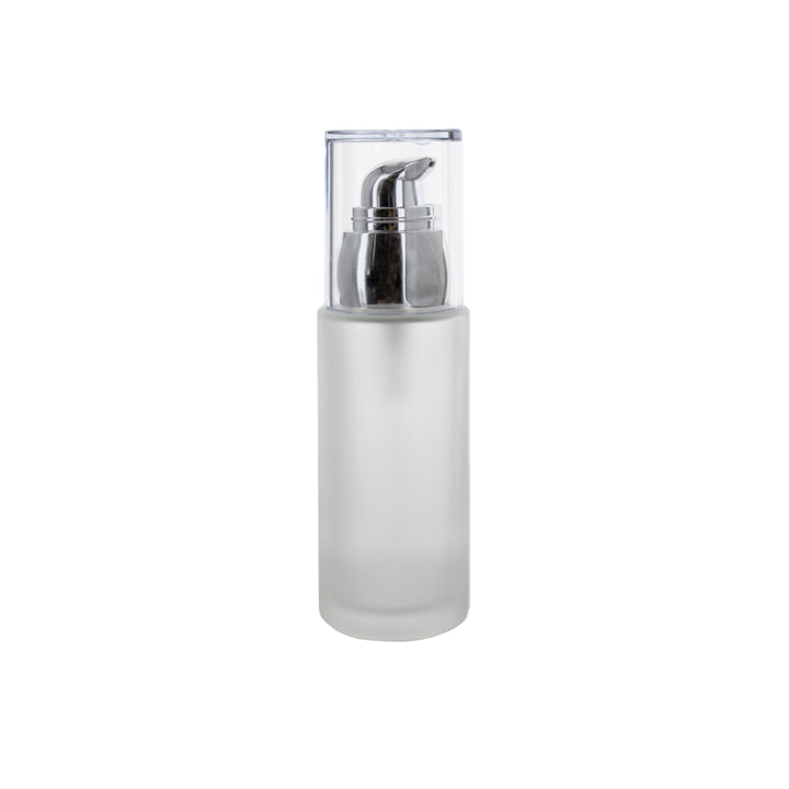 50ml Frosted Glass Bottle with Dosing Pump